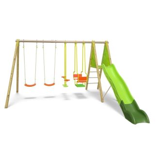 Portique bois poutre métal 2,30 m Techwood KAHECO - Trigano