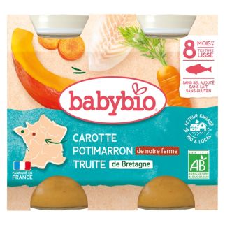 Pot Carotte Potimarron Truite 2x200g