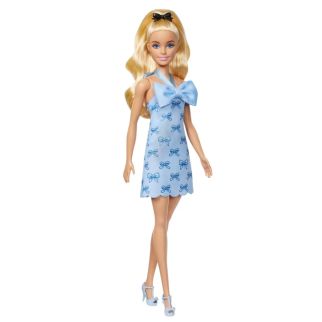 Mattel Barbie – Poupée Fashionistas robe Dos Nu bleu Layette – HYT93