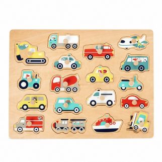 Puzzle en bois vehicules -onshine