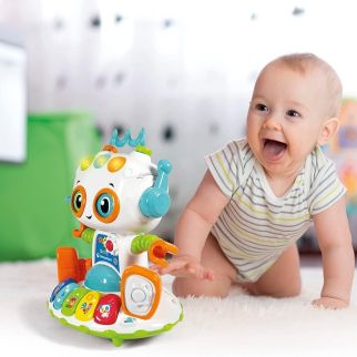 Yoko le Robot Rigolo Clementoni – Robot d'Éveil Interactif (+12m)