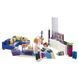 Salon aménagé avec effet lumineux -Playmobil City Life 70989
