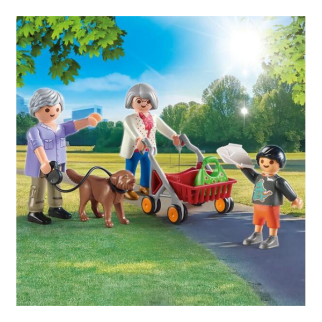 Grands Parents avec Petit Fils Playmobil