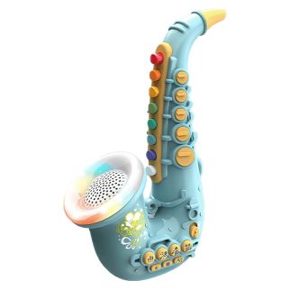Saxophone Pour Enfant – Instrument de Musique Électronique avec Lumières, Mélodies et 8 Touches Colorées