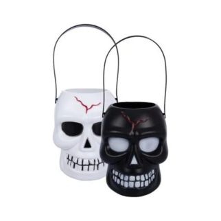 SEAU TÊTE DE MORT 2 COULEURS ALEATOIRES