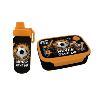 Set de Lunch Box Never Give UpPour Garçon - Must Team