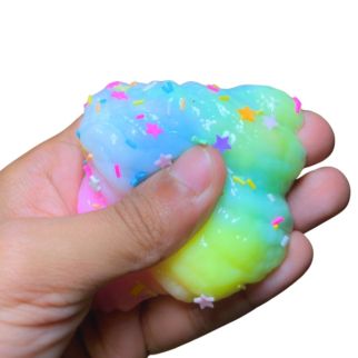 Squishy Croissant Magique Multicolore