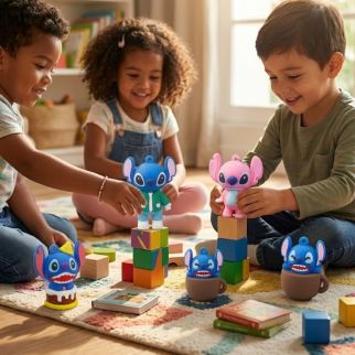 Figurines Stitch Collection, pack de 6 Personnages