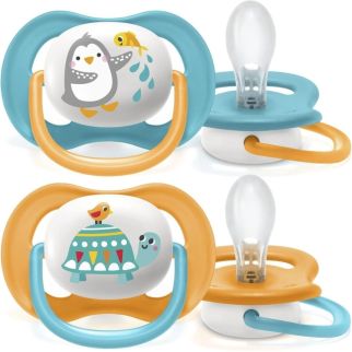 Lot de 2 Sucettes Orthodontiques - Philips Avent Ultra Air Animals 6-18M