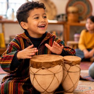 Tamtam Marocain Traditionnel – Instrument de Percussion Artisanal