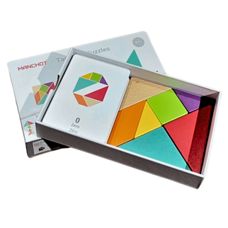 Puzzles De Tangram En Bois - Manchot