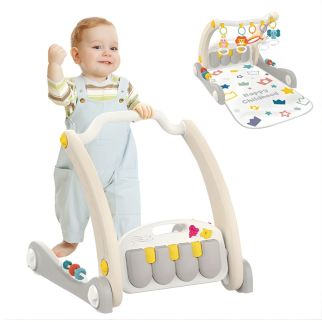 Tapis d’Éveil Piano et Trotteur 2-en-1 – Huanger