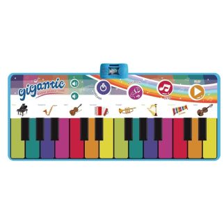 Tapis Piano Géant Musical – Tapis de Danse pour Enfant avec 8 Instruments et Fonction Enregistrement