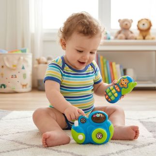 Appareil photo et téléphone pour bébé avec musique et lumière .