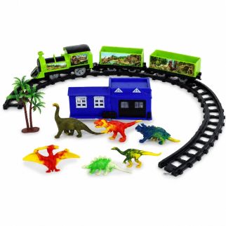Train Dinosaure avec Figurines et Circuit Railway Set
