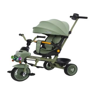 Tricycle Évolutif Premium – Canne Parentale