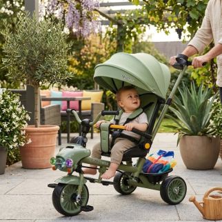 Tricycle Évolutif Premium – Canne Parentale