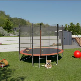 Trampoline de Jardin 3m05 avec Filet de Sécurité et Échelle - Trigano