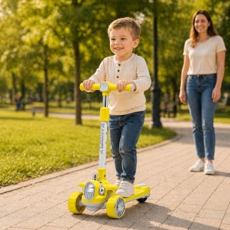 Trottinette Enfant 3 Roues Avec Lumière et Musique