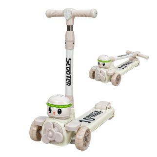 Trottinette Enfant Robot 3 Roues – Stable, Réglable & Design Ludique