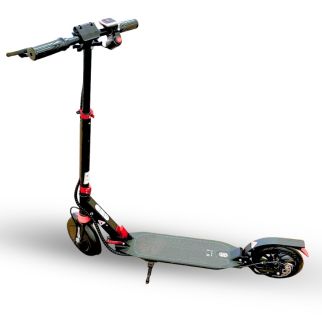 Trottinette Électrique Noire Pliante - avec LED