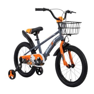 Vélo Dragon N°16 pour Enfant – Bicyclette avec Roues Auxiliaires, Panier et Protections