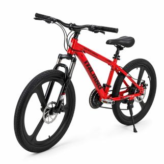 Vélo N°20 Italiano Rouge avec Freins à Disque et Suspension Avant