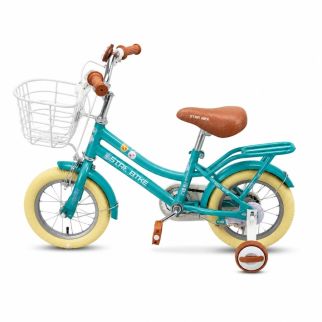 Vélo Pour Enfants 12 Pouces avec Roues Stabilisatrices et Panier