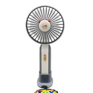 Ventilateur Portable USB Rechargeable DianDi - Mini Ventilateur de Bureau et de Main avec Support