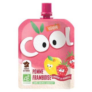 Vitabio Pomme Framboise Cool Fruits Bio 4x90g