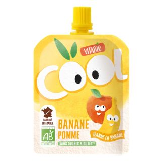 Vitabio Cool Fruits Pomme Banane Bio 4x90g