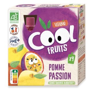 Vitabio Cool Fruits Pomme Passion Bio 4x90g