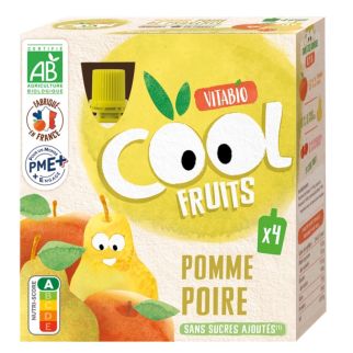 Vitabio Cool Fruits Pomme Poire 4x90g