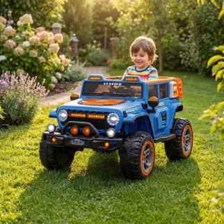 Voiture 4X4 à Batterie 12V Steeda – Jeep Électrique Tout-Terrain pour Enfant