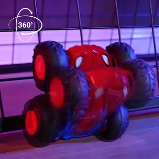 Voiture R/C Spider-Man – Voiture Télécommandée Cascade 360° Double Face Tout-Terrain Marvel