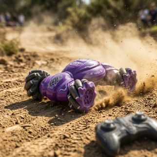 Voiture Télécommandée Stunt – R/C Speed Racing 360° avec Double Télécommande
