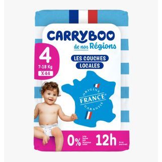 Couches Bébé T4 (7-18 kg) x44 CarryBoo