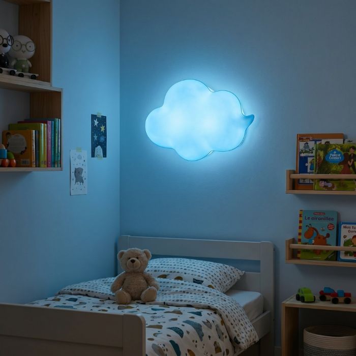 peluche coussin nuage blanc décoration anniversaire enfant