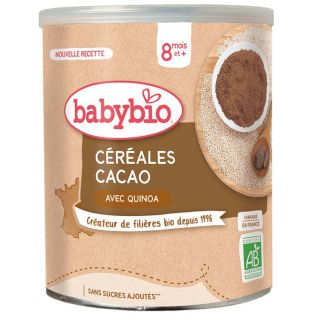 Céréales Bébé Cacao avec Quinoa Bio 