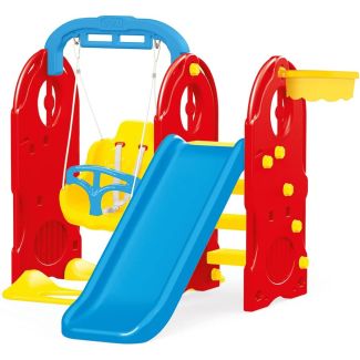 Aire de Jeux 4 in 1 Pour Enfants Balançoire Et Toboggan - Dolu