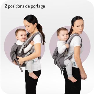 MOMI COLLET Porte-bébé avec Capuche d'un Appui-tête - FLEURS