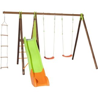 Portique bois/métal XALTO 5 enfants - Trigano