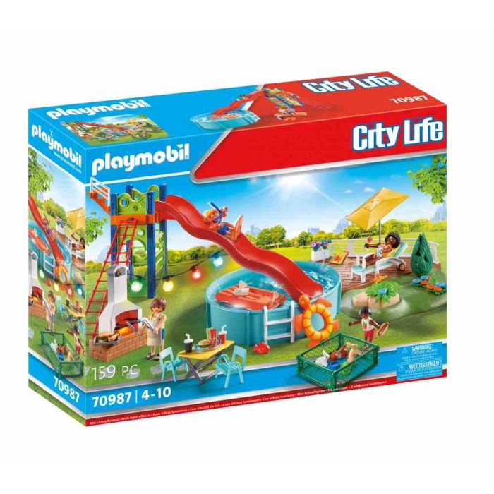 Espace d tente avec piscine Playmobil
