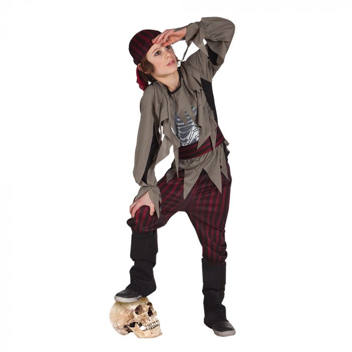 Déguisement zombie pirate fille Halloween 10 à 12 ans - Déguisement enfant  - Achat & prix
