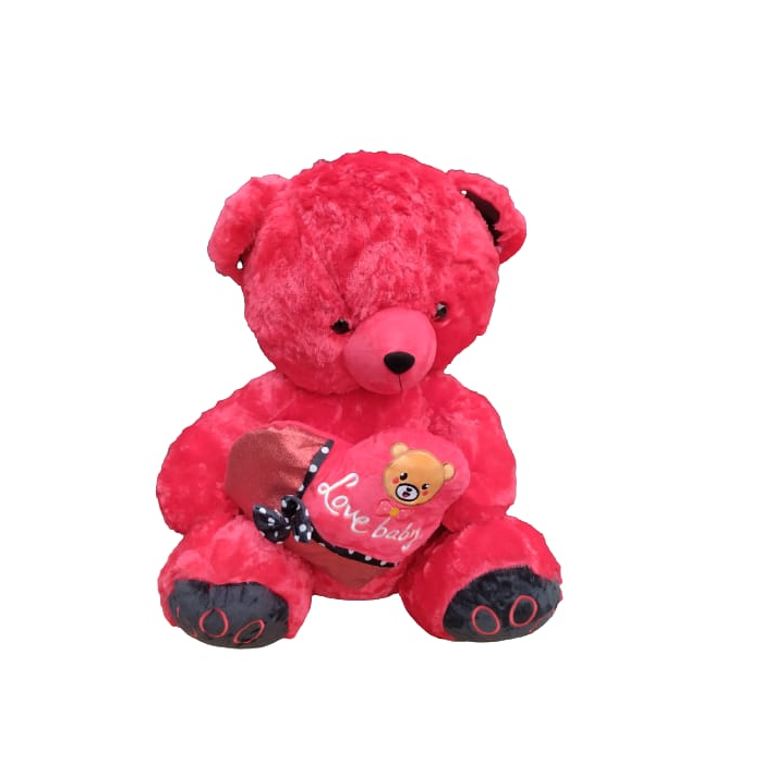 Ours en peluche rouge deals