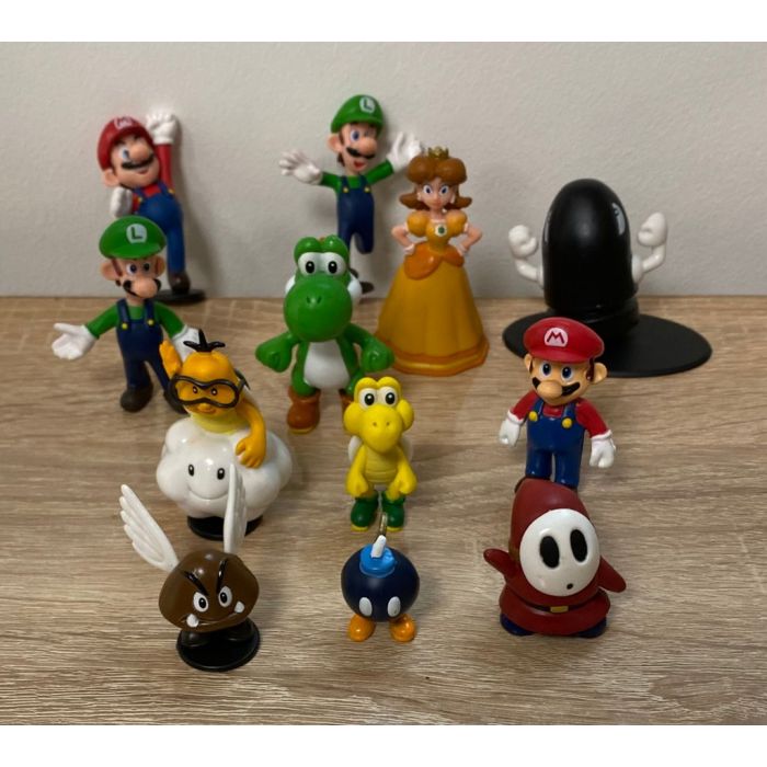 12 figurines Super Mario