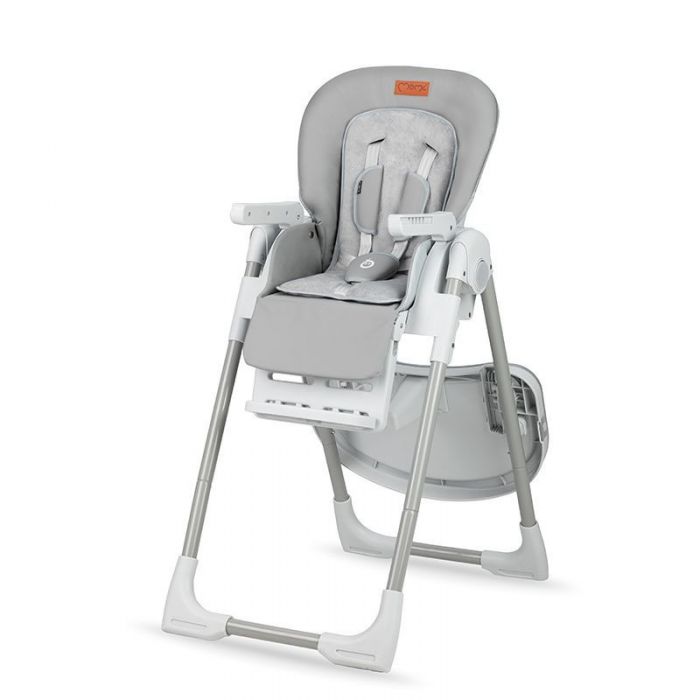 Chaise haute bébé gris clair