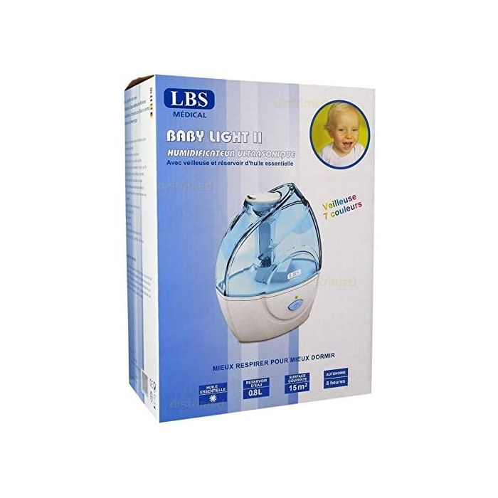 Humidificateur Babylight bleu avec veilleuse - 800 ml - LBS