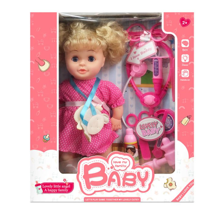 Barbie Docteur, à, Bébé, Poupée Multicolore