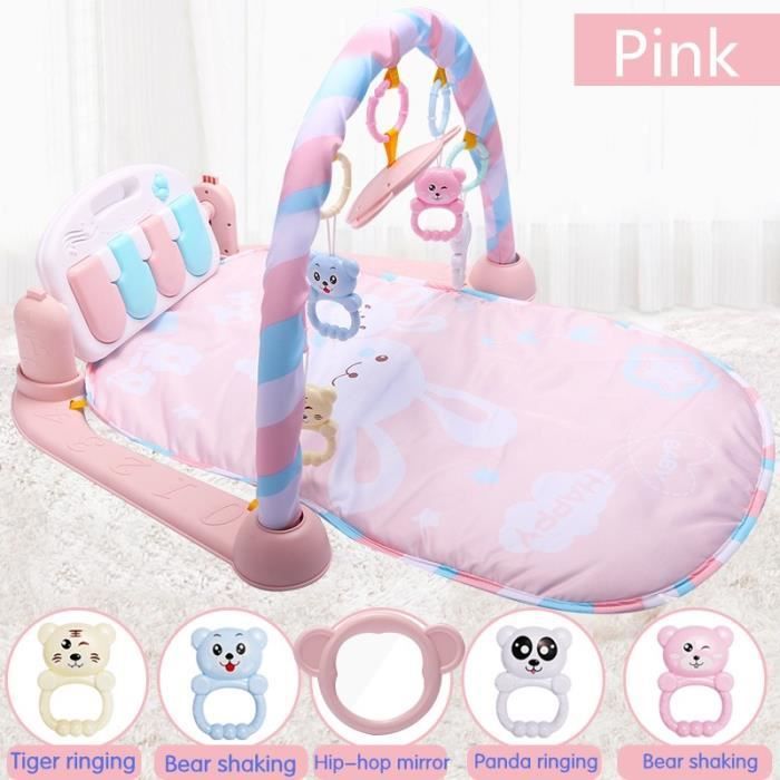 Tapis d'éveil piano pour bébé 5 en 1 ROSE